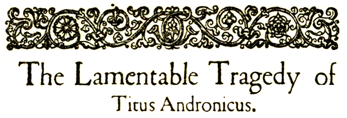 Titus Andronicus'un Trajedisi