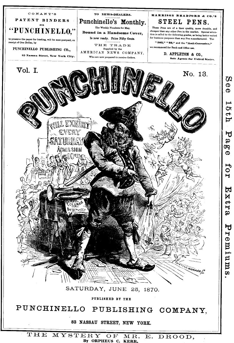 Punchinello, Cilt 1, Sayı 13, 25 Haziran 1870