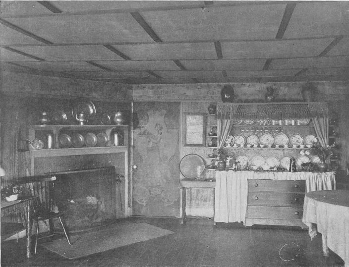 Dining-room in "Pennyroyal" (in Mrs. Boudinot Keith's  Cottage, Onteora)