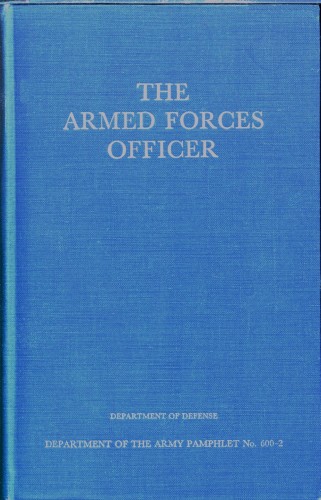 The Armed Forces Officer&#10;Department of the Army Pamphlet 600-2