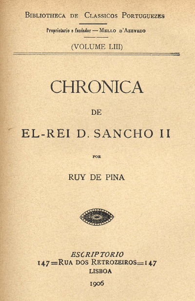 Chronica de El-Rei D. Sancho II