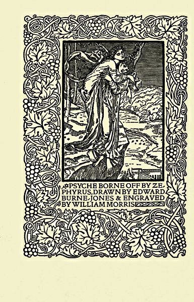 Psyche borne off by Zephyrus, drawn by Edward Burne-Jones & engraved by William Morris