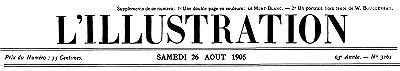 L'Illustration, No. 3261, 26 Août 1905