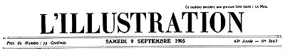 L'Illustration, No. 3263, 9 Septembre 1905