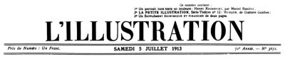 L'Illustration, No. 3671, 5 Juillet 1913