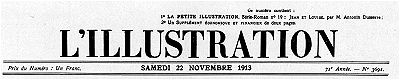 L'Illustration, No. 3691, 22 Novembre 1913