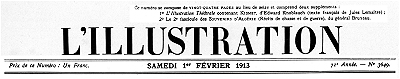 İllüstrasyon, No. 3649, 1 Şubat 1913.