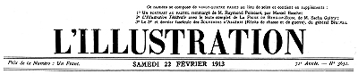 'İllüstrasyon, No. 3652, 22 Şubat 1913'