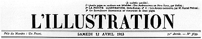 L'Illustration, No. 3659, 12 Avril 1913