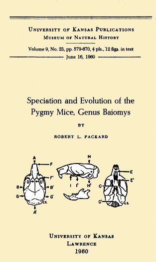 Speciation and Evolution of the Pygmy Mice, Genus Baiomys