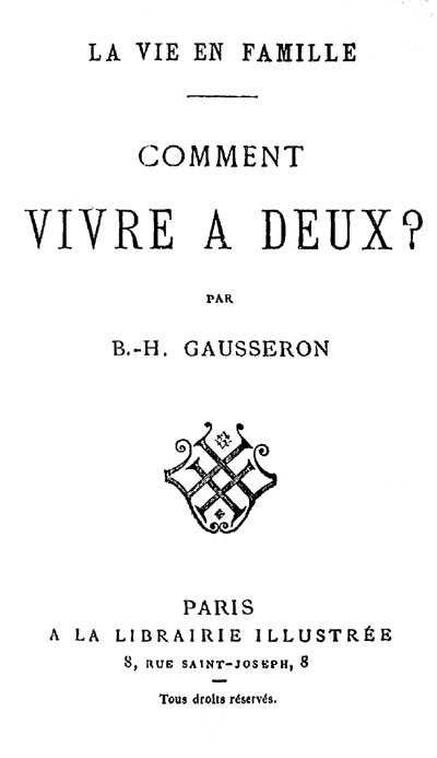 La Vie en Famille: Comment Vivre à Deux?