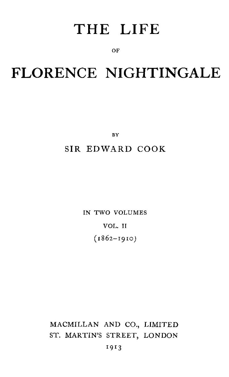 The Life of Florence Nightingale, vol. 2 of 2