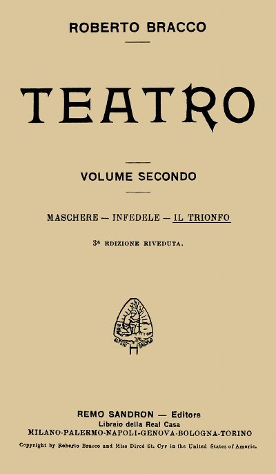 Il trionfo: Dramma in quattro atti