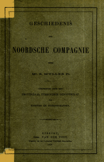 Geschiedenis der Noordsche Compagnie