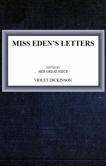 Miss Eden's Letters