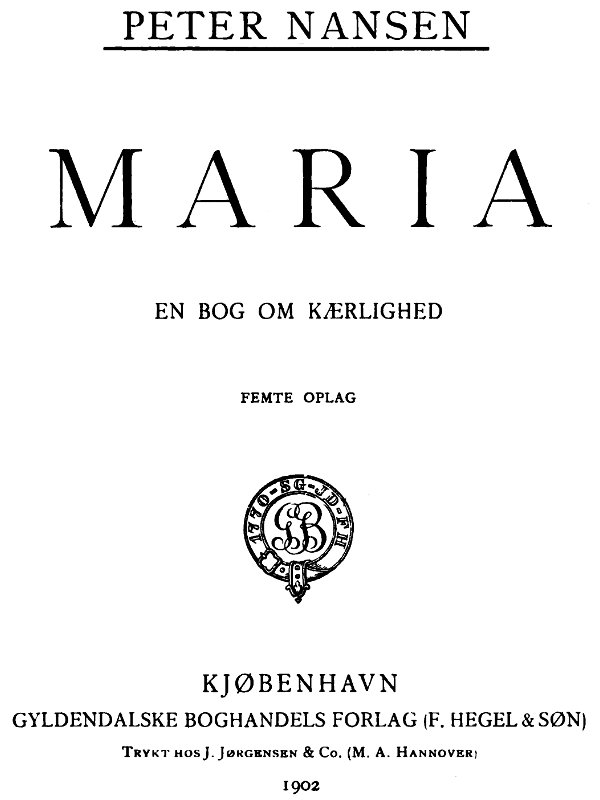 Maria: En Bog om Kærlighed