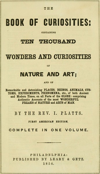 The Book of Curiosities