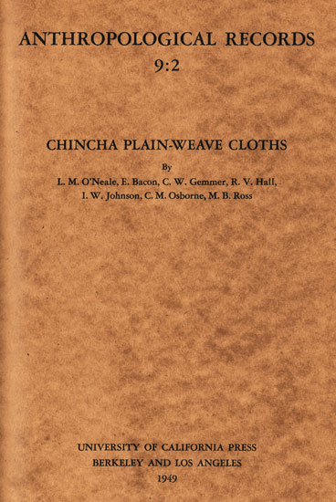 Chincha Plain-Weave Cloths