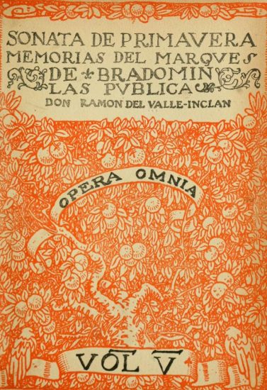 Sonata de primavera: memorias del marqués de Bradomín