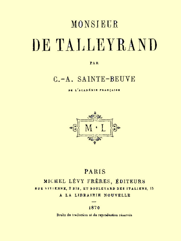 Monsieur de Talleyrand