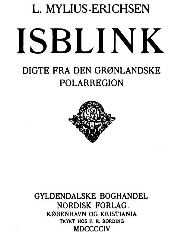 Isblink: Digte fra den grønlandske Polarregion