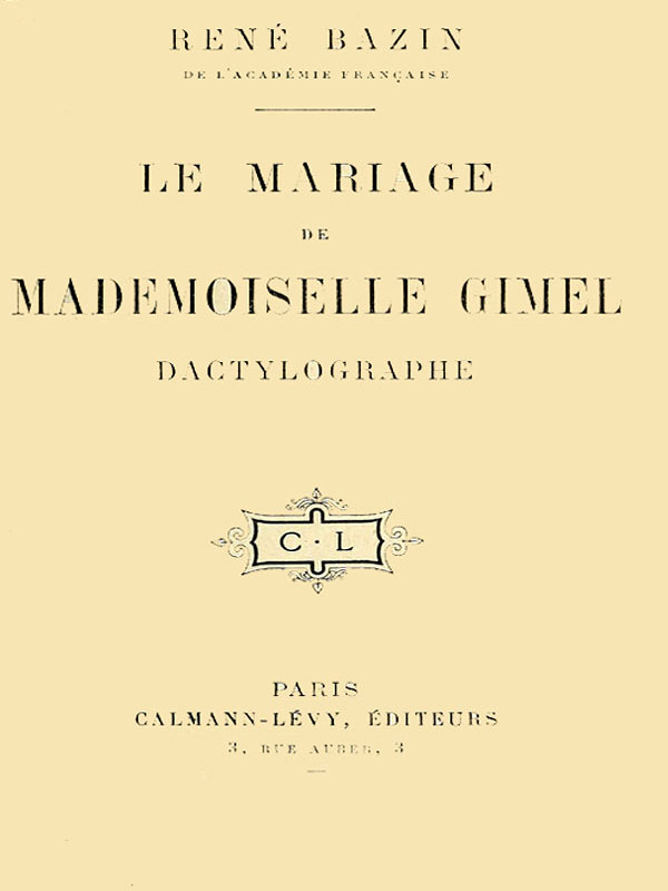 Bayan Gimel'in Evliliği, Daktilograf