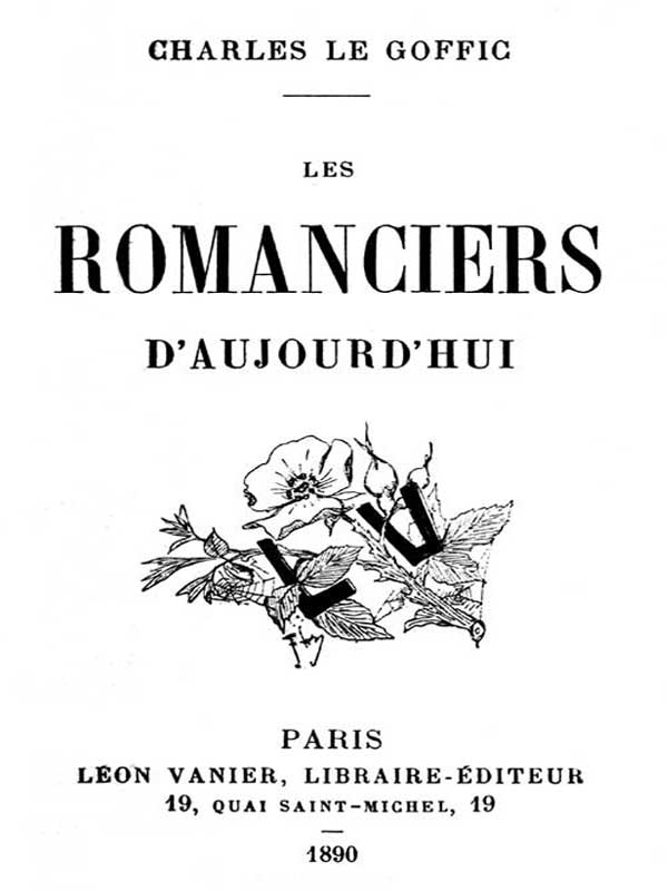 Les Romanciers d'Aujourd'hui