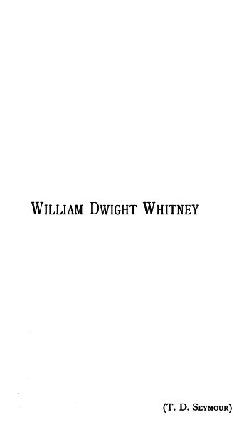 William Dwight Whitney