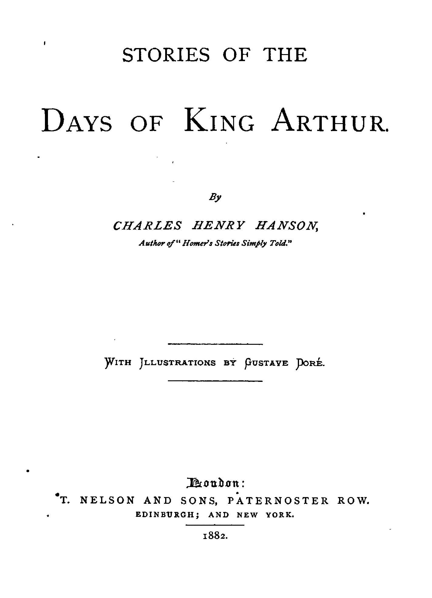 Stories of the Days of King Arthur