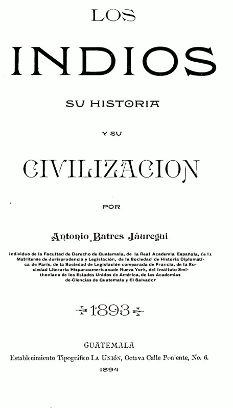 Los Indios, su Historia y su Civilización