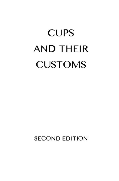 Cups and Their Customs