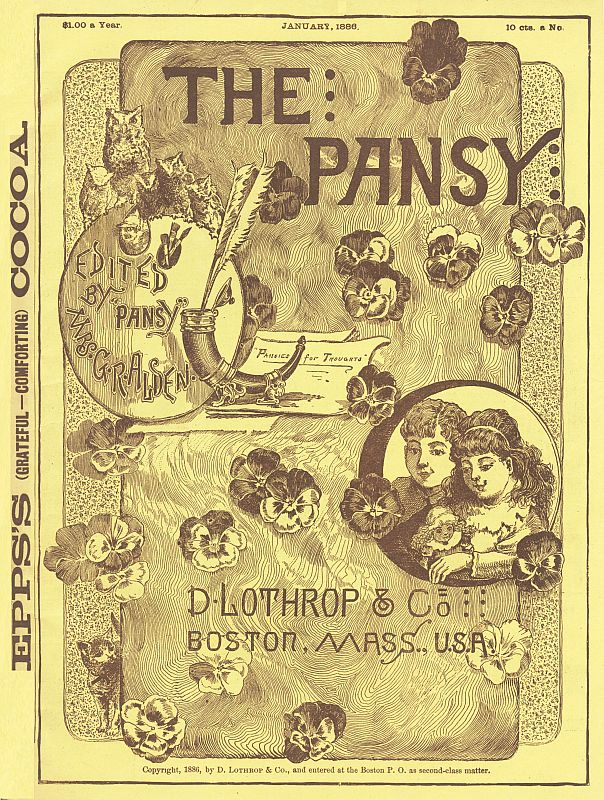 The Pansy Magazine, January 1886