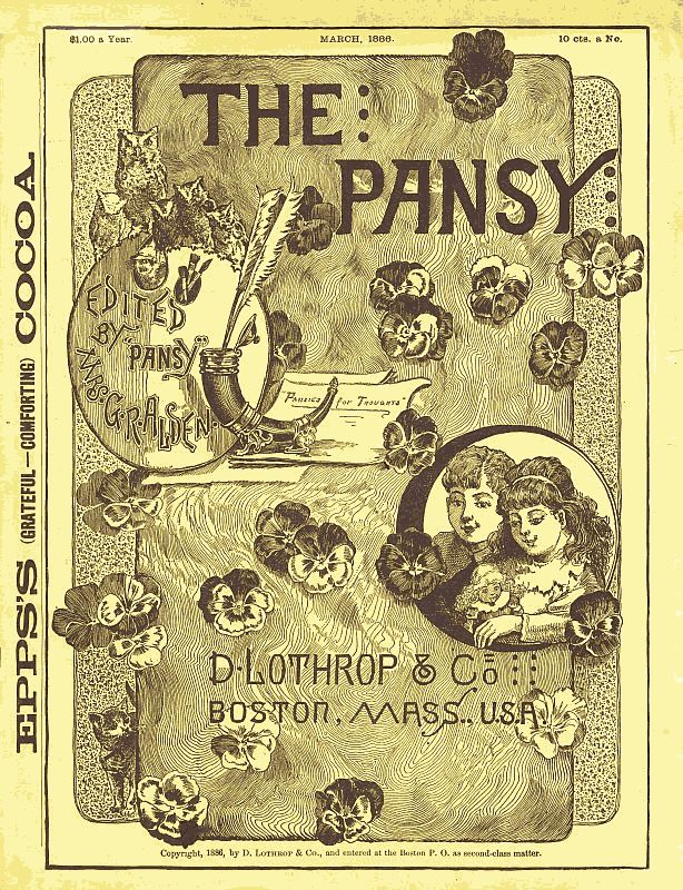 The Pansy Magazine, March 1886