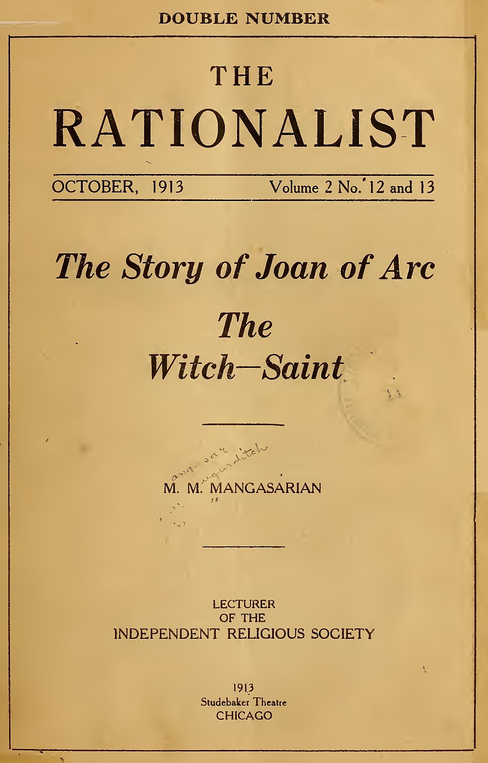 The Story of Joan of Arc the Witch-Saint