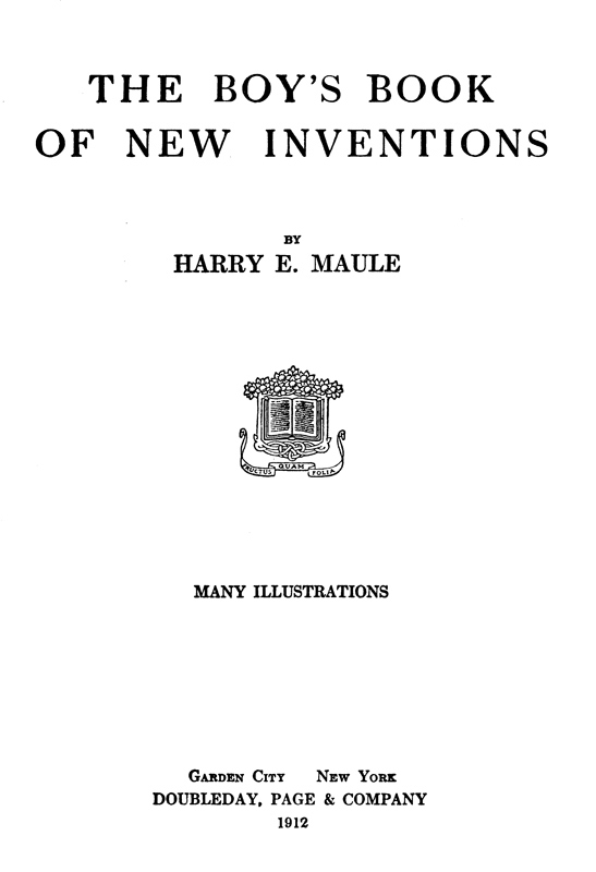The Boy's Book of New Inventions