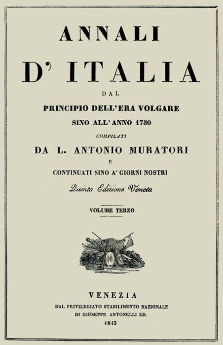 Annali d'Italia, vol. 3&#10;dal principio dell'era volgare sino all'anno 1750