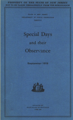 Special Days and Their Observance&#10;September 1919