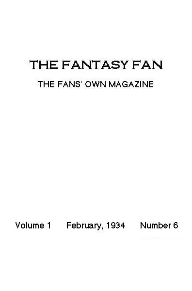 The Fantasy Fan, February 1934&#10;The Fans' Own Magazine