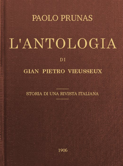 Gian Pietro Vieusseux'un Antolojisi