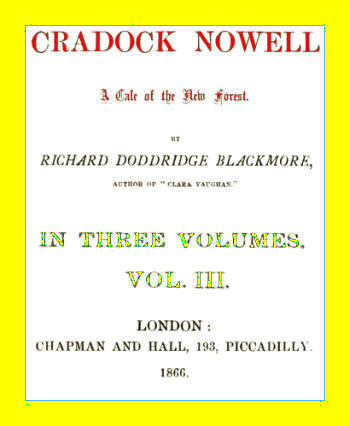 Cradock Nowell: A Tale of the New Forest. Vol. 3 (of 3)