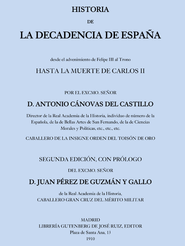 Historia de la decadencia de España