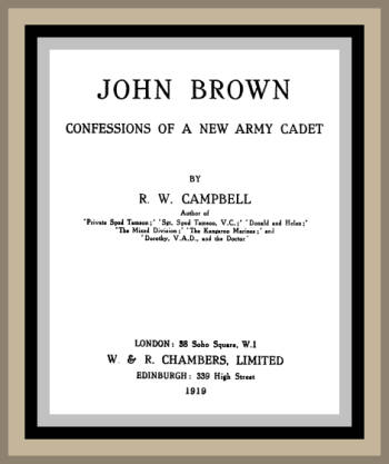 John Brown: Confessions of a New Army Cadet