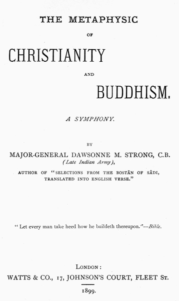 The Metaphysic of Christianity and Buddhism: A Symphony