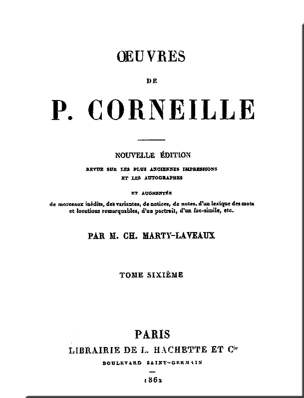 P. Corneille'in Eserleri, Cilt 06.