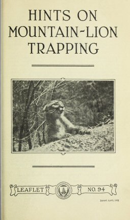 Hints on Mountain-Lion Trapping