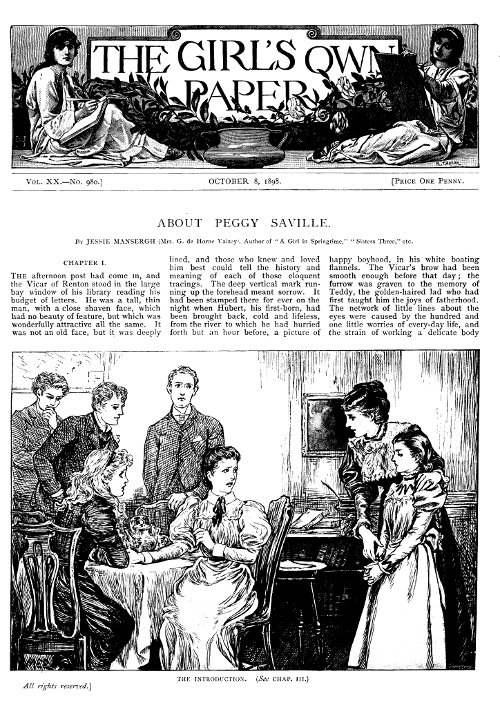 Kızın Kendi Gazetesi, Cilt XX, No. 980, 8 Ekim 1898
