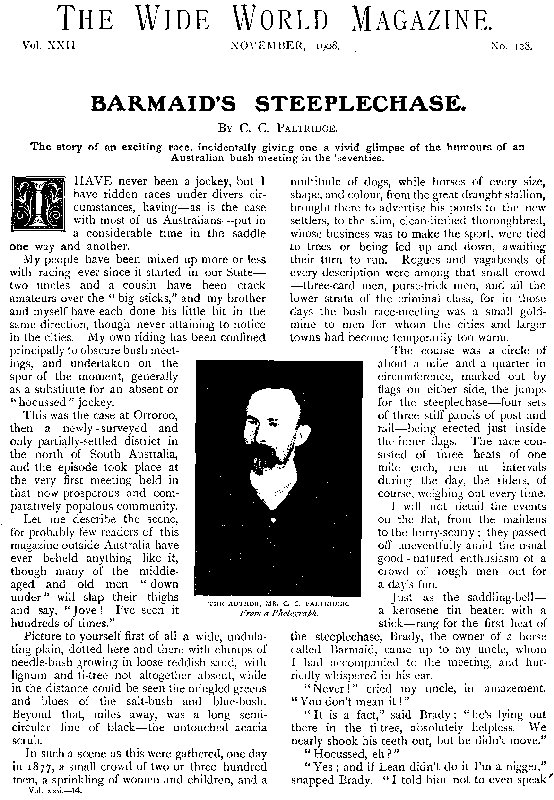 The Wide World Magazine, Vol. 22, No. 128, November, 1908