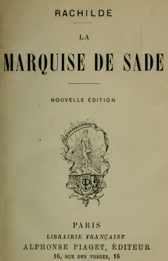 La Marquise de Sade