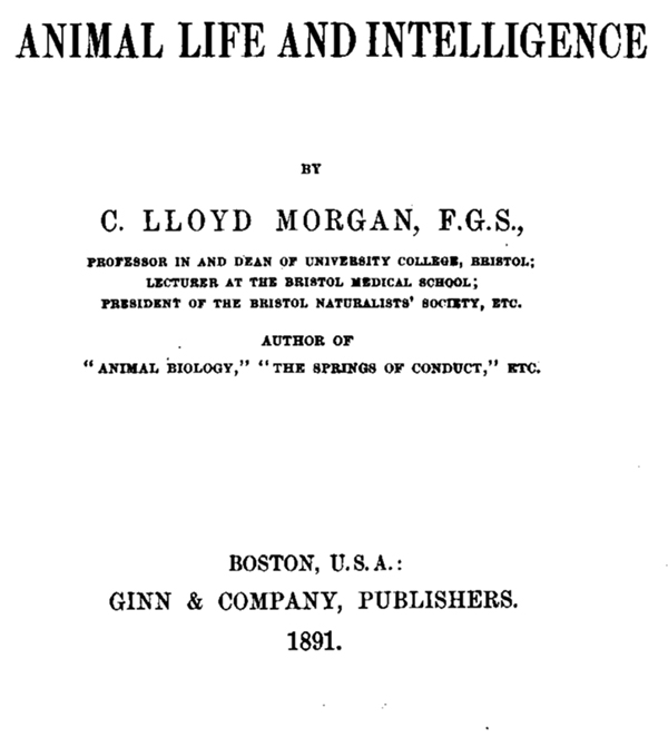 Animal Life and Intelligence