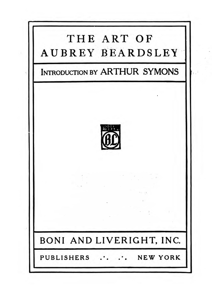 The Art of Aubrey Beardsley